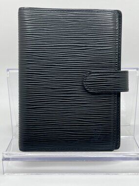 Vintage Louis Vuitton LV Black Epi Leather PM Agenda